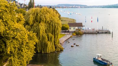 Schiffstation Bendlikon, Kilchberg, Blickrichtung Zürich