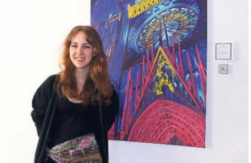 Eloise Fortlouis Webb mit Werk