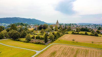 Luftaufnahme Friedhof Kilchberg