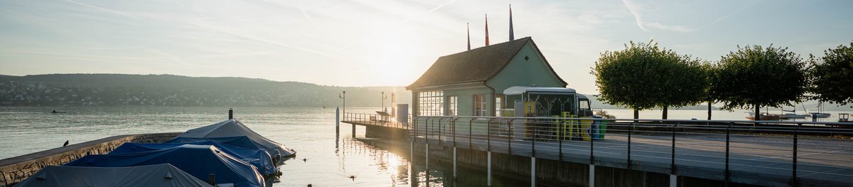 Morgenstimmung Schiffstation Bendlikon, Kilchberg