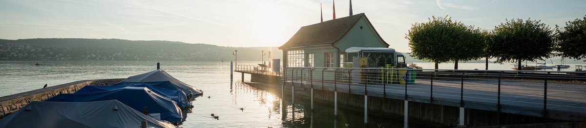 Morgenstimmung Schiffstation Bendlikon, Kilchberg